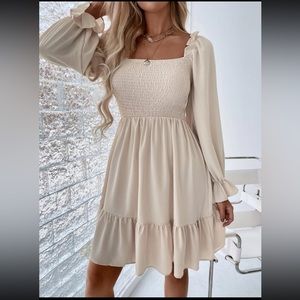 SHEIN square neck mini dress